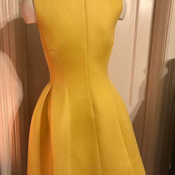 Calvin Klein casual yellow dress, size: 6 - Picture 8 of 17